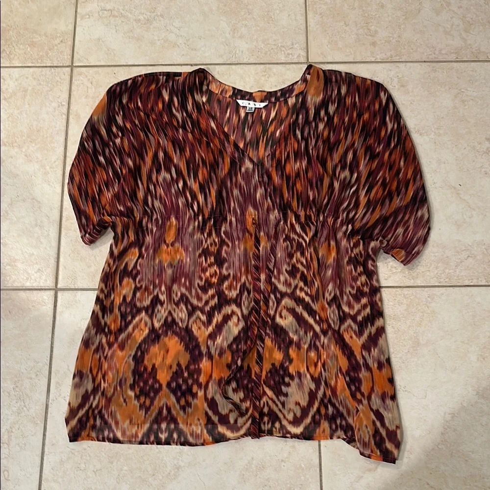 Women's Multicolor Patterned Top - Picture 1 of 2